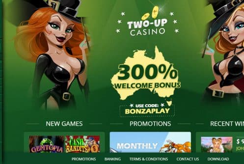 Two uP Casino Australia login
